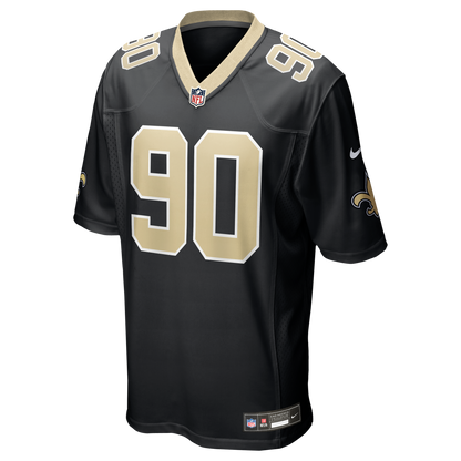 Men's New Orleans Saints Bryan Bresee Nike Black Game Jersey