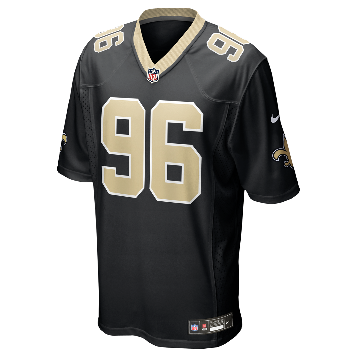 Men's New Orleans Saints Carl Granderson Nike Black Game Jersey