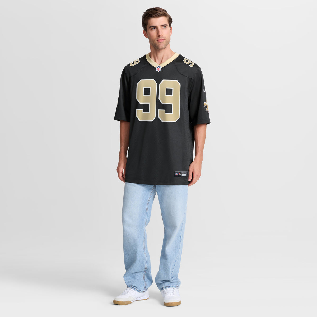 Men's New Orleans Saints Chase Young Nike Black Game Jersey