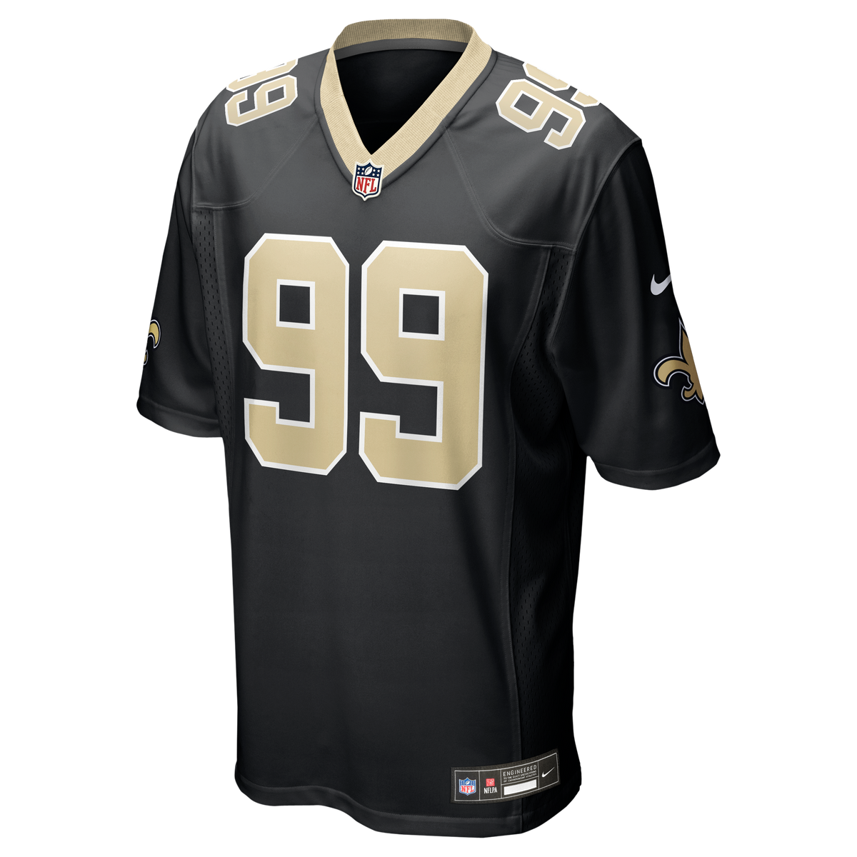 Men's New Orleans Saints Chase Young Nike Black Game Jersey