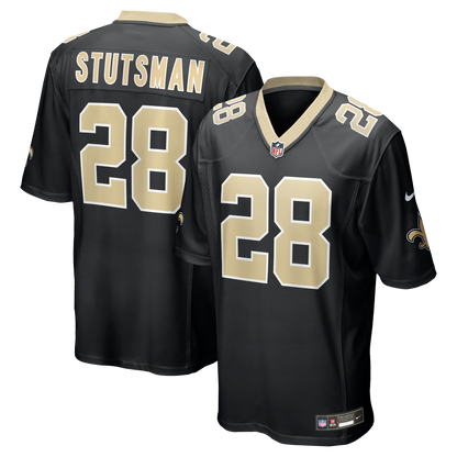 Men's New Orleans Saints Danny Stutsman Nike Black Team Game Jersey