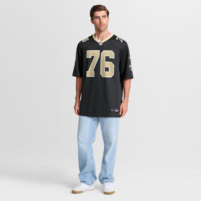 Men's New Orleans Saints David Edwards Nike Black Team Game Jersey