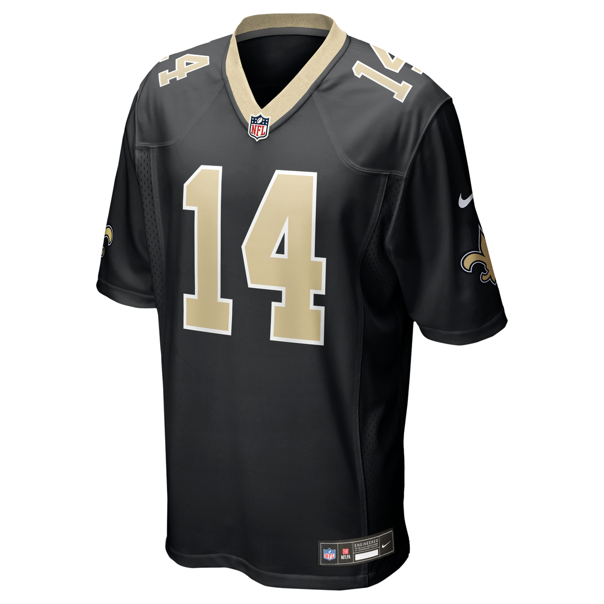 Men's New Orleans Saints Devaughn Vele Nike Black Team Game Jersey