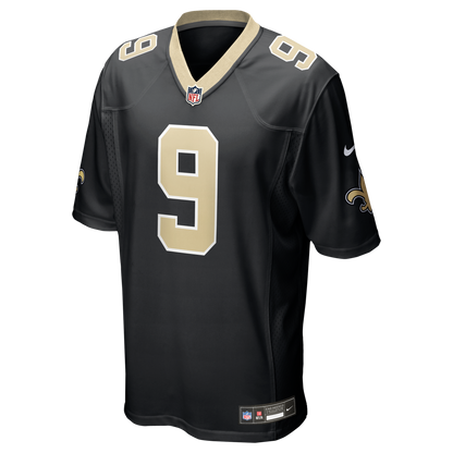 Men's New Orleans Saints Drew Brees Nike Black Team Game Jersey