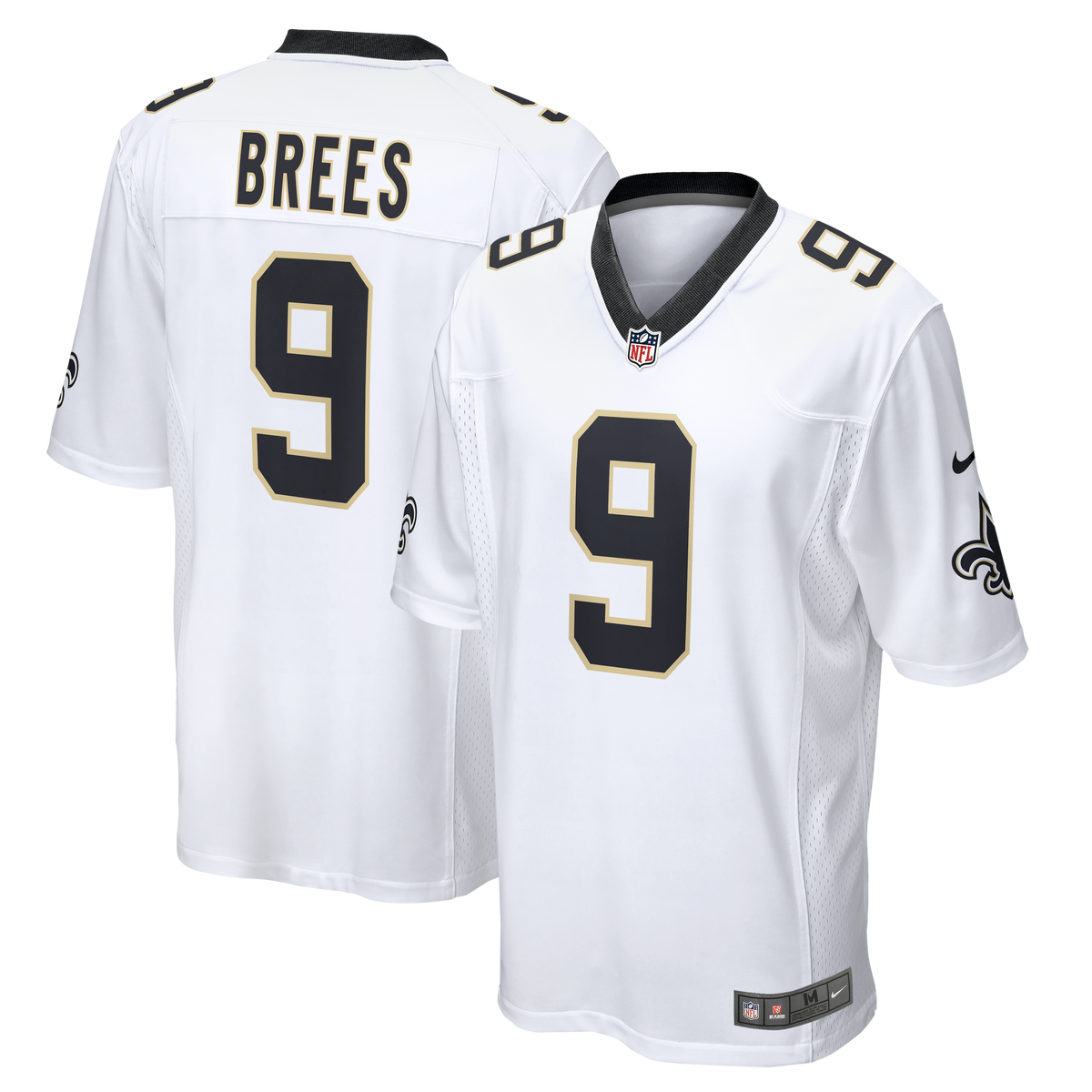 Men's New Orleans Saints Drew Brees Nike White Game Jersey