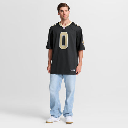 Men's New Orleans Saints Jordyn Tyson Nike Black 2026 NFL Draft First Round Pick No. 8 Team Game Jersey