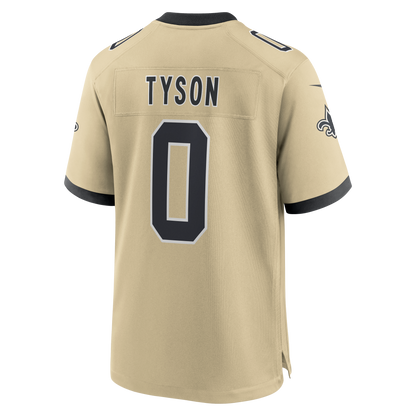 Men's New Orleans Saints Jordyn Tyson Nike Gold 2026 NFL Draft First Round Pick No. 8 Alternate Game Jersey