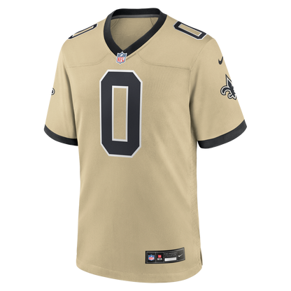 Men's New Orleans Saints Jordyn Tyson Nike Gold 2026 NFL Draft First Round Pick No. 8 Alternate Game Jersey