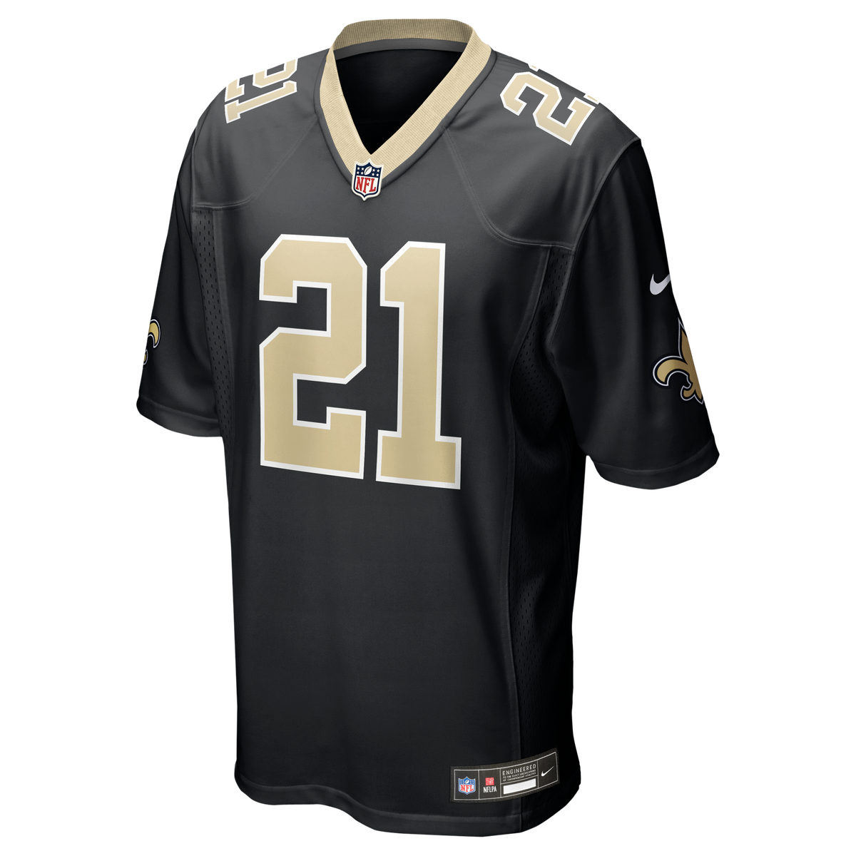 Men's New Orleans Saints Justin Reid Nike Black Team Game Jersey