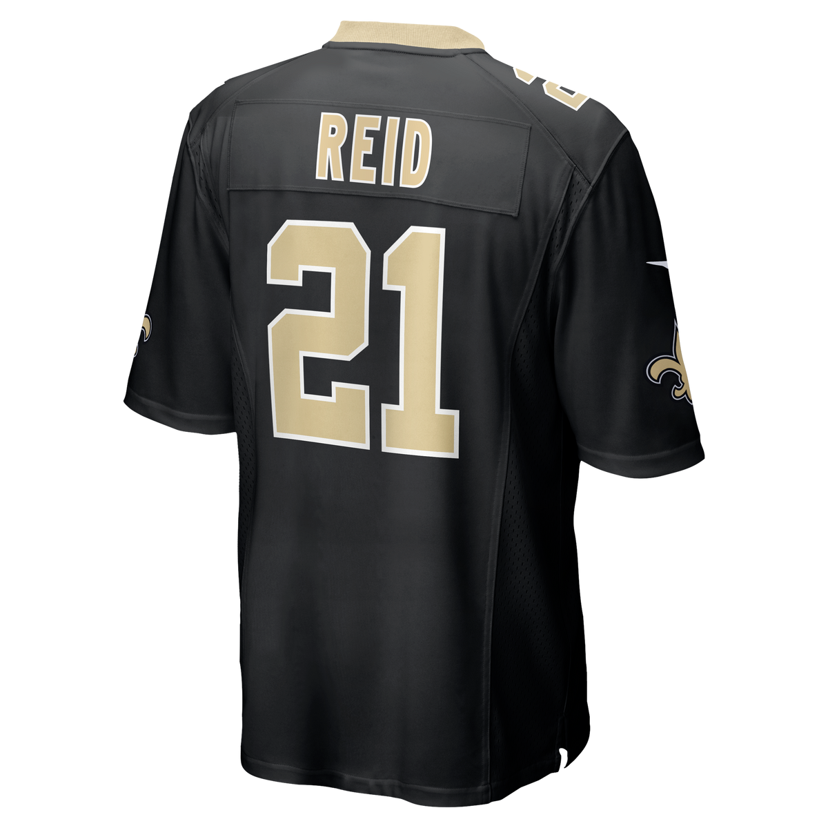 Men's New Orleans Saints Justin Reid Nike Black Team Game Jersey