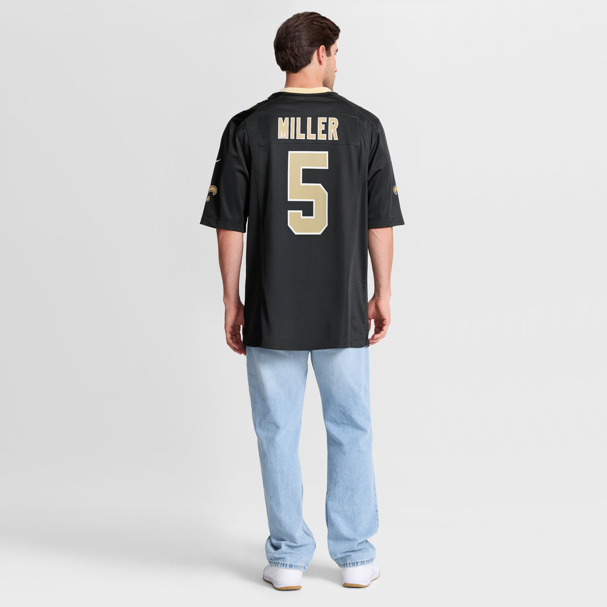 Men's New Orleans Saints Kendre Miller Nike Black Team Game Jersey