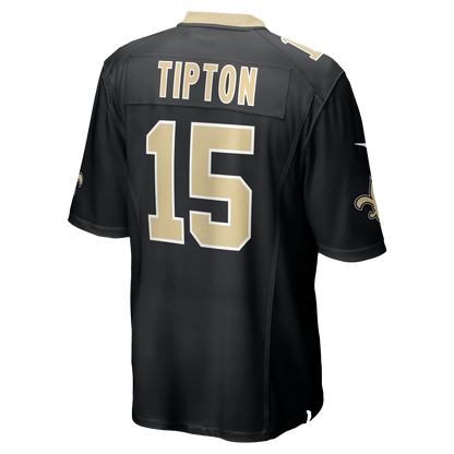 Men's New Orleans Saints Mason Tipton Nike Black Team Game Jersey