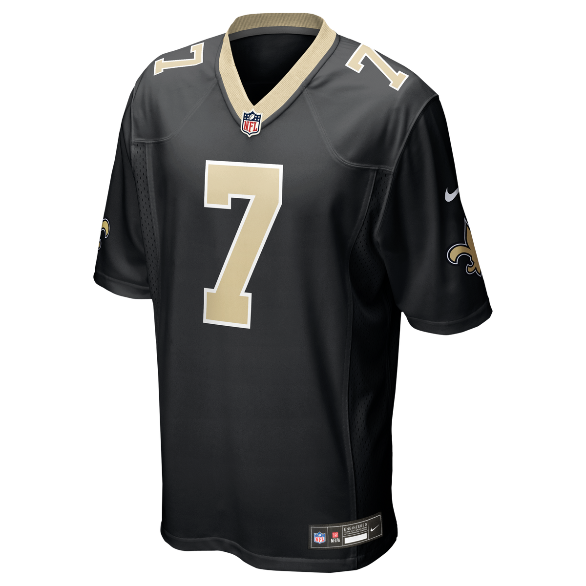 Men's New Orleans Saints Taysom Hill Nike Black Game Jersey