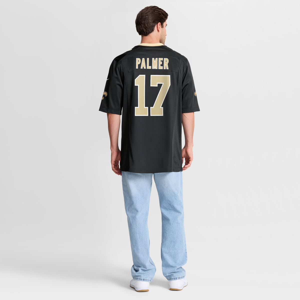 Men's New Orleans Saints Trey Palmer Nike Black Team Game Jersey