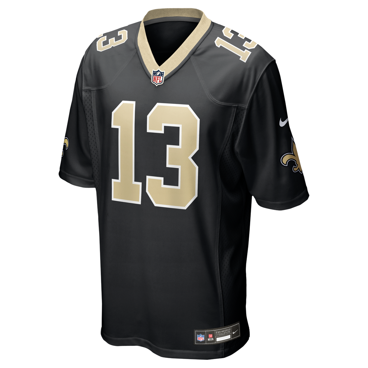 Men's New Orleans Saints Velus Jones Jr. Nike Black Team Game Jersey