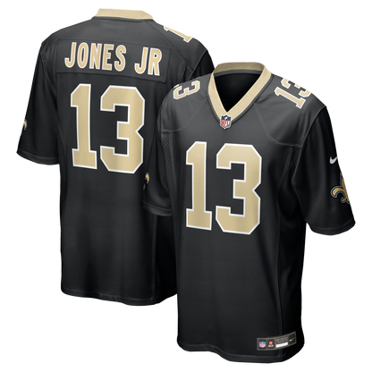 Men's New Orleans Saints Velus Jones Jr. Nike Black Team Game Jersey