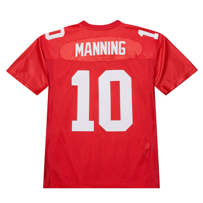 Men's New York Giants 2004 Eli Manning Mitchell & Ness Red Authentic Throwback Retired Player Jersey