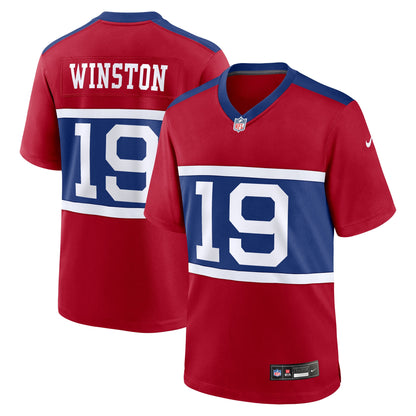 Men's New York Giants Jameis Winston Nike Century Red Alternate Game Jersey