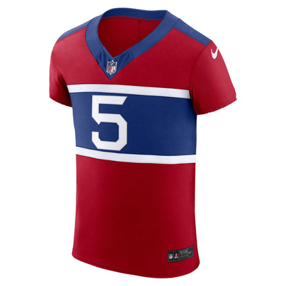 Men's New York Giants Kayvon Thibodeaux Nike Red Alternate Vapor F.U.S.E. Elite Jersey