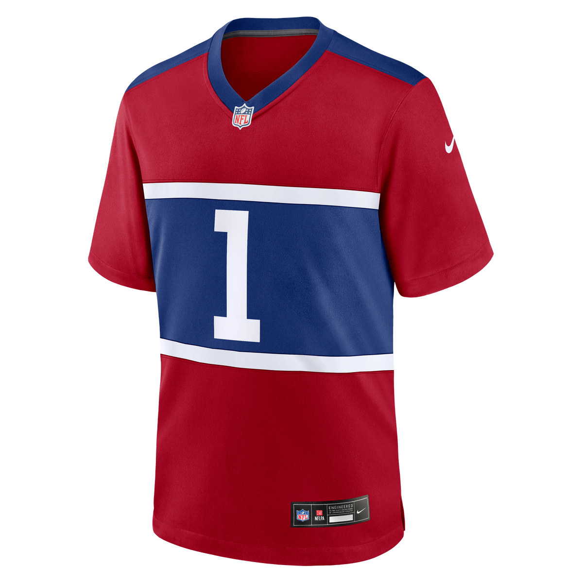 Men's New York Giants Malik Nabers Nike Century Red Alternate Game Jersey