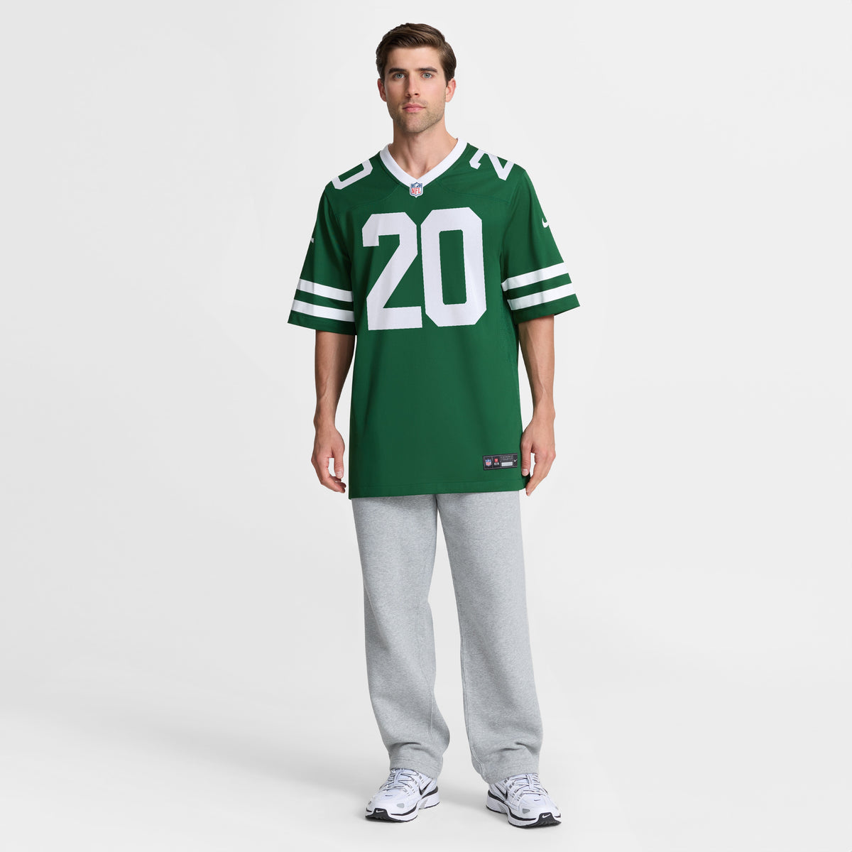 Men's New York Jets Breece Hall Nike Legacy Green Game Jersey