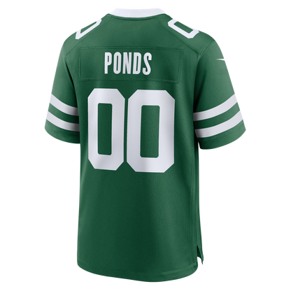 Men's New York Jets D&'Angelo Ponds Nike Legacy Green Game Jersey