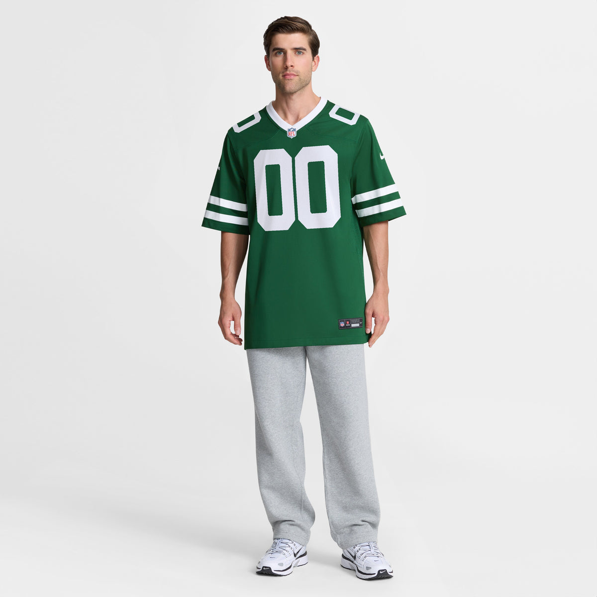 Men's New York Jets D&'Angelo Ponds Nike Legacy Green Game Jersey
