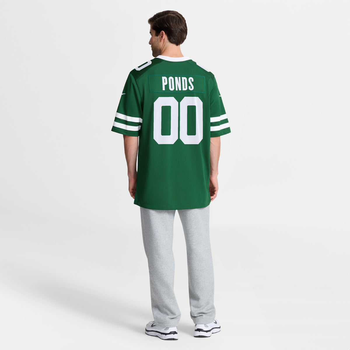 Men's New York Jets D&'Angelo Ponds Nike Legacy Green Game Jersey