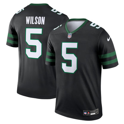 Men's New York Jets Garrett Wilson Nike Black Legend Player Performance Top