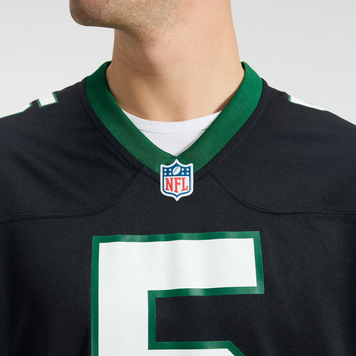 Men's New York Jets Garrett Wilson Nike Legacy Black Alternate Game Jersey