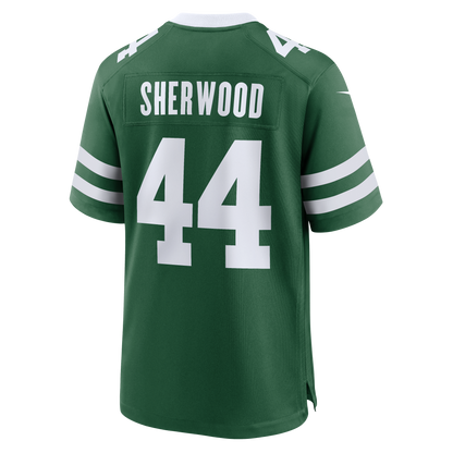 Men's New York Jets Jamien Sherwood Nike Legacy Green Team Game Jersey