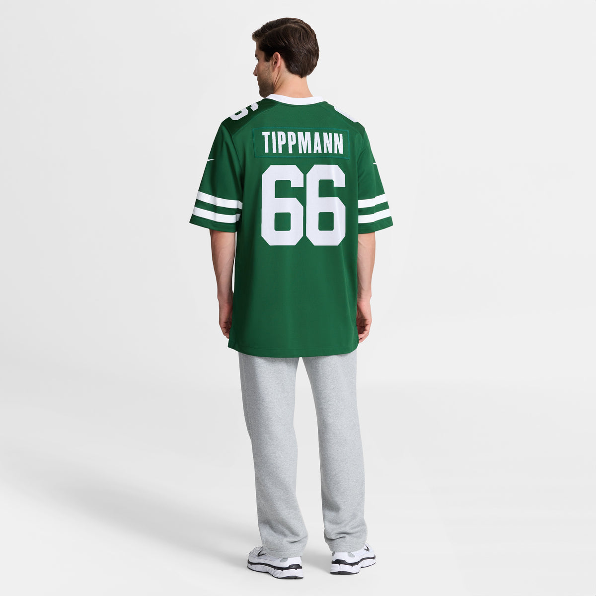 Men's New York Jets Joe Tippmann Nike Legacy Green Team Game Jersey