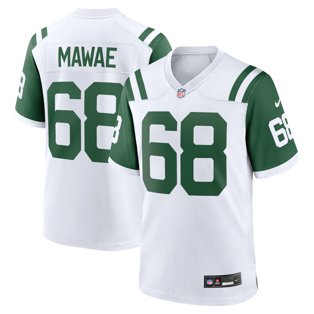 Men's New York Jets Kevin Mawae Nike White Retired Player Alternate Game Jersey