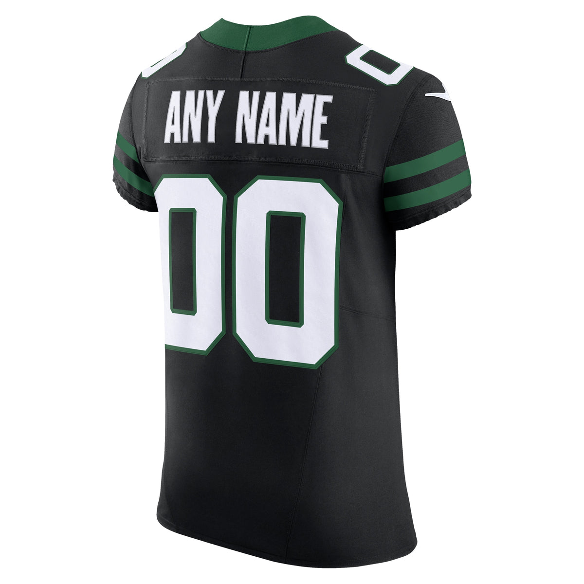 Men's New York Jets Nike Legacy Black Alternate Vapor F.U.S.E. Elite Custom Jersey