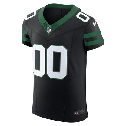 Men's New York Jets Nike Legacy Black Alternate Vapor F.U.S.E. Elite Custom Jersey