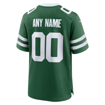Men's New York Jets Nike Legacy Green Custom Game Jersey