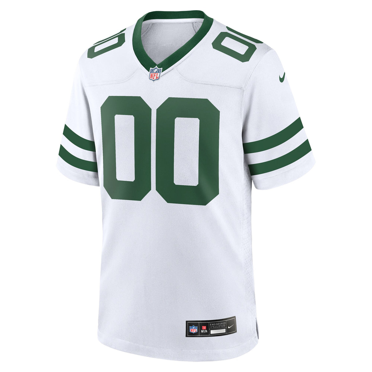 Men's New York Jets Nike Legacy White Custom Game Jersey