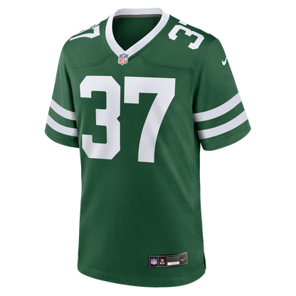 Men's New York Jets Qwan&'tez Stiggers Nike Legacy Green Team Game Jersey