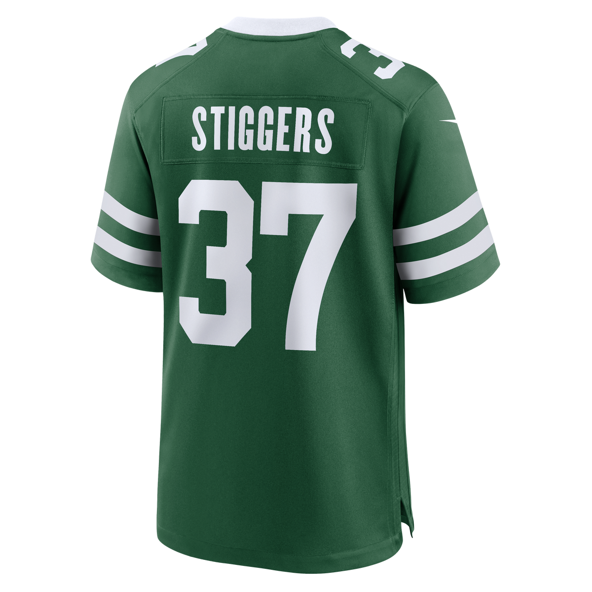 Men's New York Jets Qwan&'tez Stiggers Nike Legacy Green Team Game Jersey
