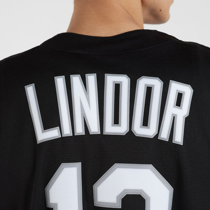 Men's New York Mets Francisco Lindor Nike Black Replica Player Jersey