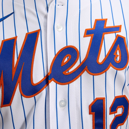 Men's New York Mets Francisco Lindor Nike White Home Authentic Player Jersey