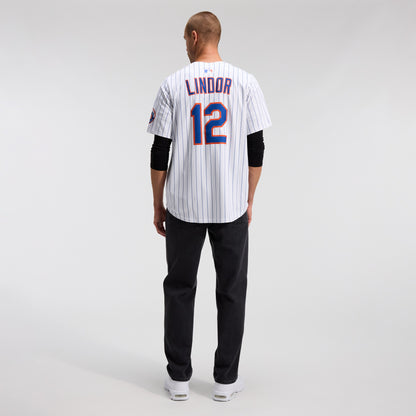 Men's New York Mets Francisco Lindor Nike White Home Limited Jersey