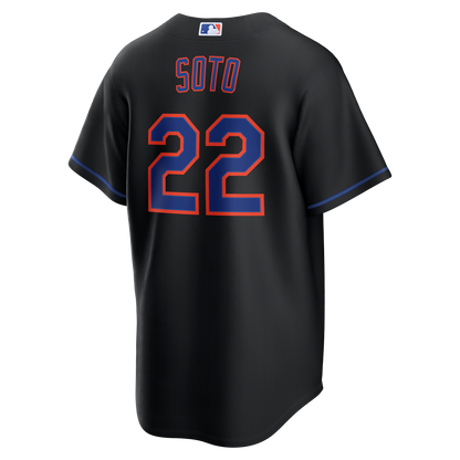 Men's New York Mets Juan Soto Nike Black Alternate Replica Jersey