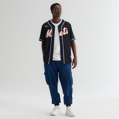 Men's New York Mets Juan Soto Nike Fashion Replica Black Out Jersey