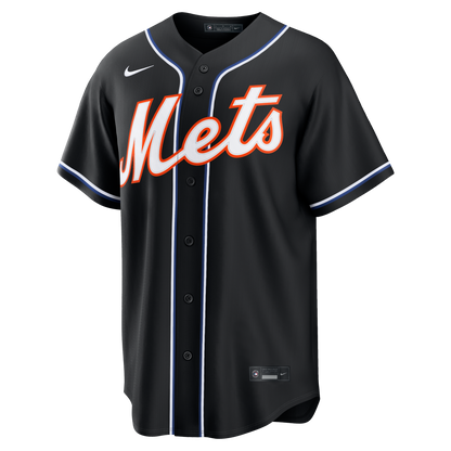 Men's New York Mets Juan Soto Nike Fashion Replica Black Out Jersey