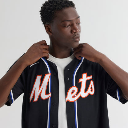 Men's New York Mets Juan Soto Nike Fashion Replica Black Out Jersey