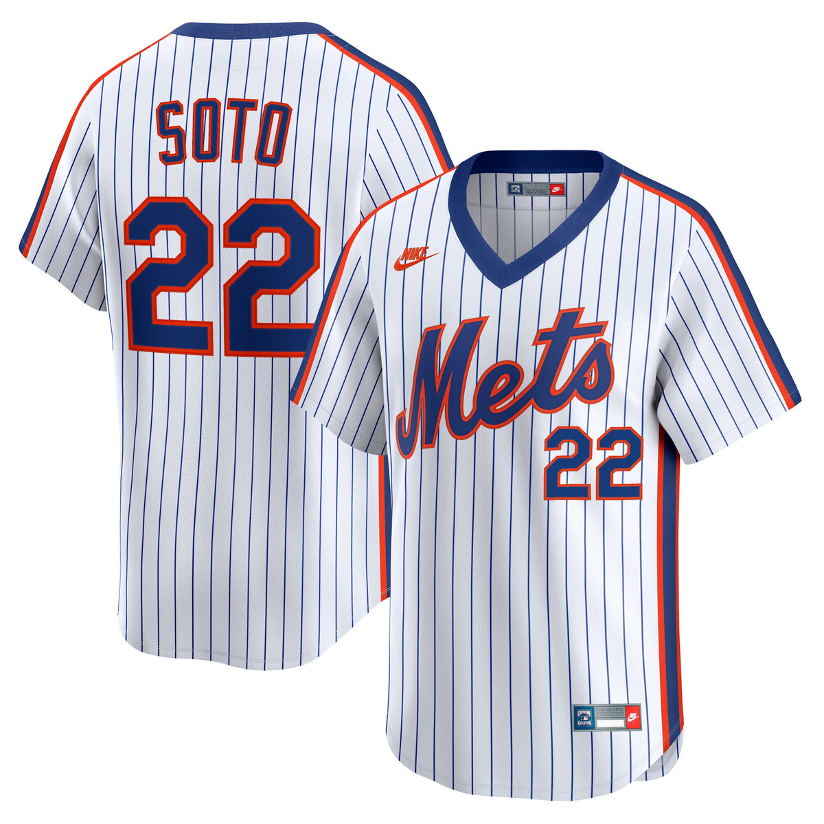 Men's New York Mets Juan Soto Nike White Cooperstown Collection Limited 40th Anniversary Jersey