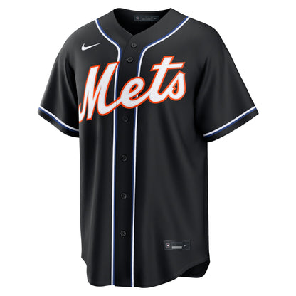 Men's New York Mets Nike Fashion Replica Black Out Jersey
