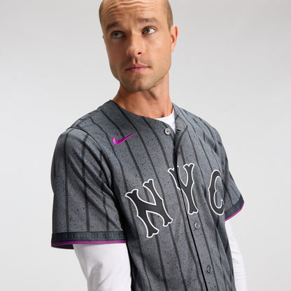 Men's New York Mets Nike Gray City Connect Limited Jersey
