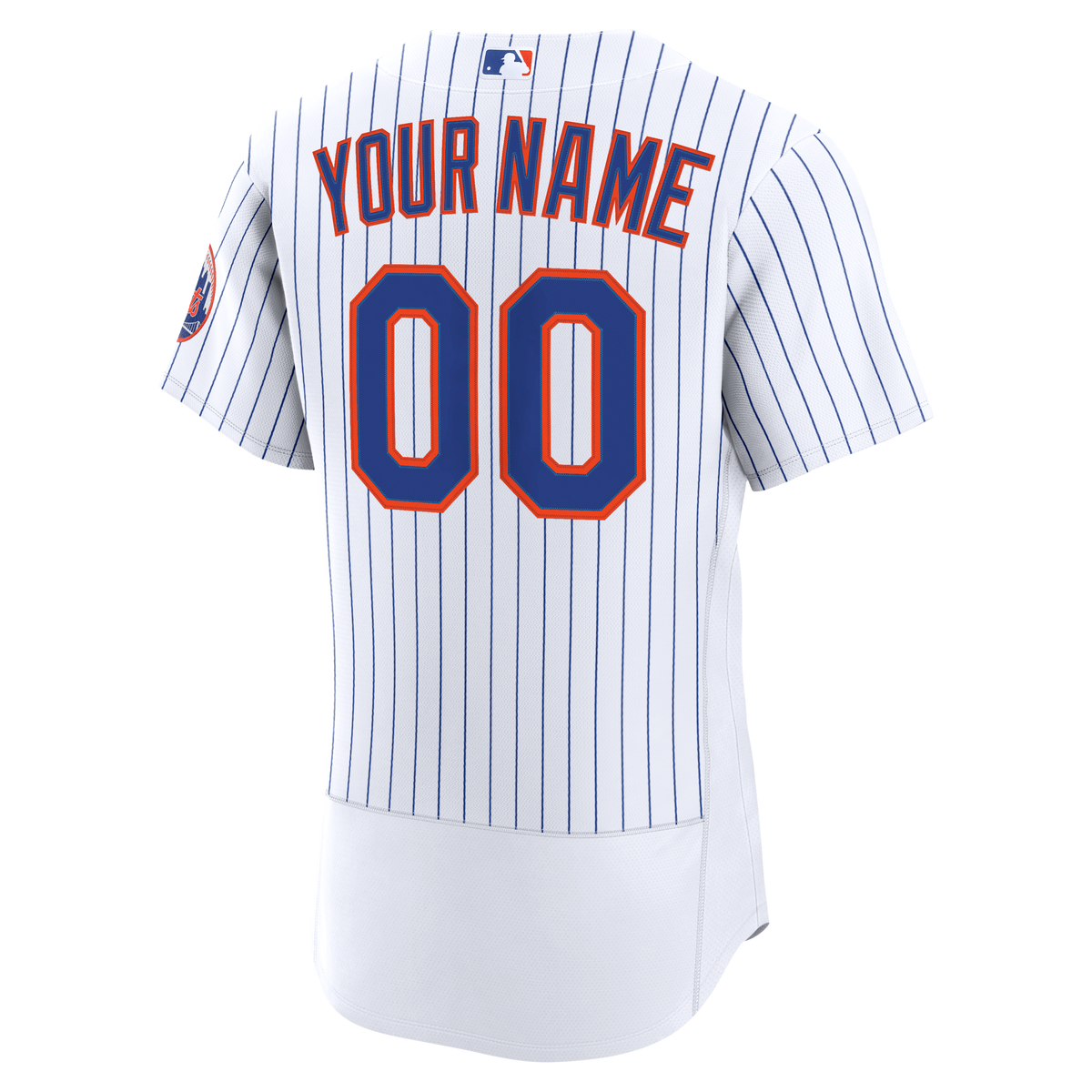 Men's New York Mets Nike White Home Authentic Custom Jersey